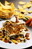 Chicken quesadillas with sweetcorn and beans