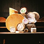 A selection of French cheeses
