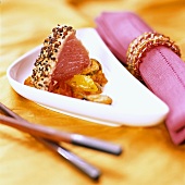 Tuna with Szechuan pepper crust
