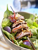 Beef salad with red shallots (Thailand)