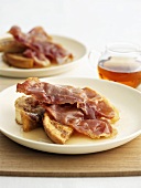 French toast with crispy bacon