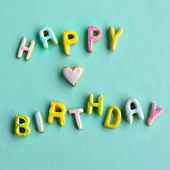 'Happy Birthday' biscuits