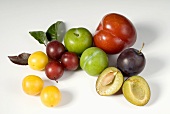 Various types of plums
