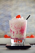 'Fresh Coconut' (a summer drink made with coconut milk and grenadine over ice)
