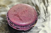 A purple macaroon