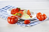 Tomatoes with mozzarella