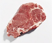Pork collar steak with bones