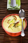 Corn soup with apples