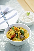 Vegetable curry with couscous