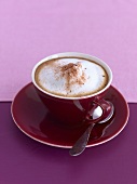 A cup of cappuccino