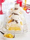 Pineapple and vanilla ice cream cake