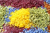 Coloured jasmine rice