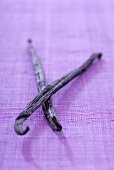 Two vanilla pods