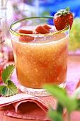 A strawberry drink