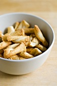 Crackers in a bowl