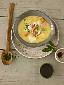 Potato and seafood soup