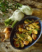Baked fennel with shallots