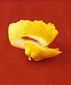 A spiral of lemon peel
