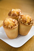 Pine nut pastries on a plate
