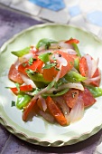 Tomato and pepper salad with parsley (Morocco)