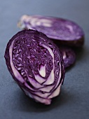 Sliced red cabbage