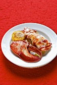Lobster sautéed in butter with sweetcorn