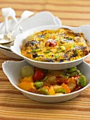 Fresh fruit gratin