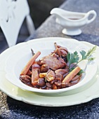 Braised rabbit with sweet chestnuts