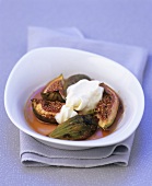 Grilled figs with mascarpone