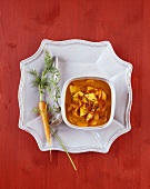 Carrot and mango soup