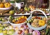 Freshly harvested fruit and vegetables (autumn)