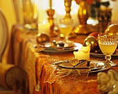 Christmas table with sweets