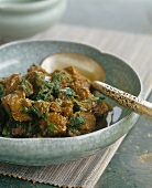 Lamb saag (Lamb curry with spinach, India)