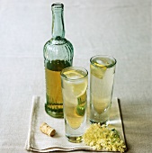 Elderflower liqueur with ice