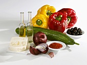 Ingredients for Greek salad