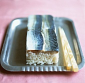 Oshi sushi with mackerel