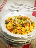 Rice with clams and vegetables (Spain)