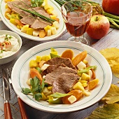Tafelspitz (boiled beef) with root vegetables