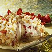 Strawberry dome cake