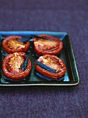 Caramelised tomatoes with vanilla olive oil