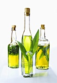 A bottle of ramsons (wild garlic) oil