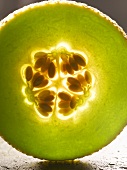 A slice of honeydew melon