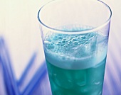 Blue Sky: cocktail made with non-alcoholic Blue Curaçao