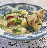 Savoy cabbage and potato soup