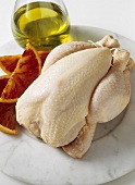 Poussin with ingredients