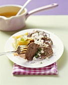 Boiled beef with horseradish