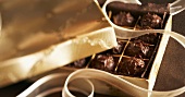 Chocolate truffles in gift box