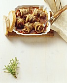 Involtini di cotiche (Belly pork rolls, Italy)
