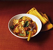 Thai chicken curry with Thai basil