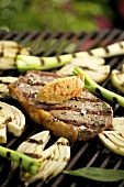 Entrecôte with grilled fennel and rouille butter